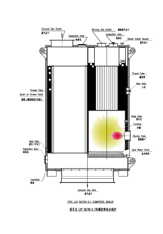 LZY型立式螺紋管組合鍋爐