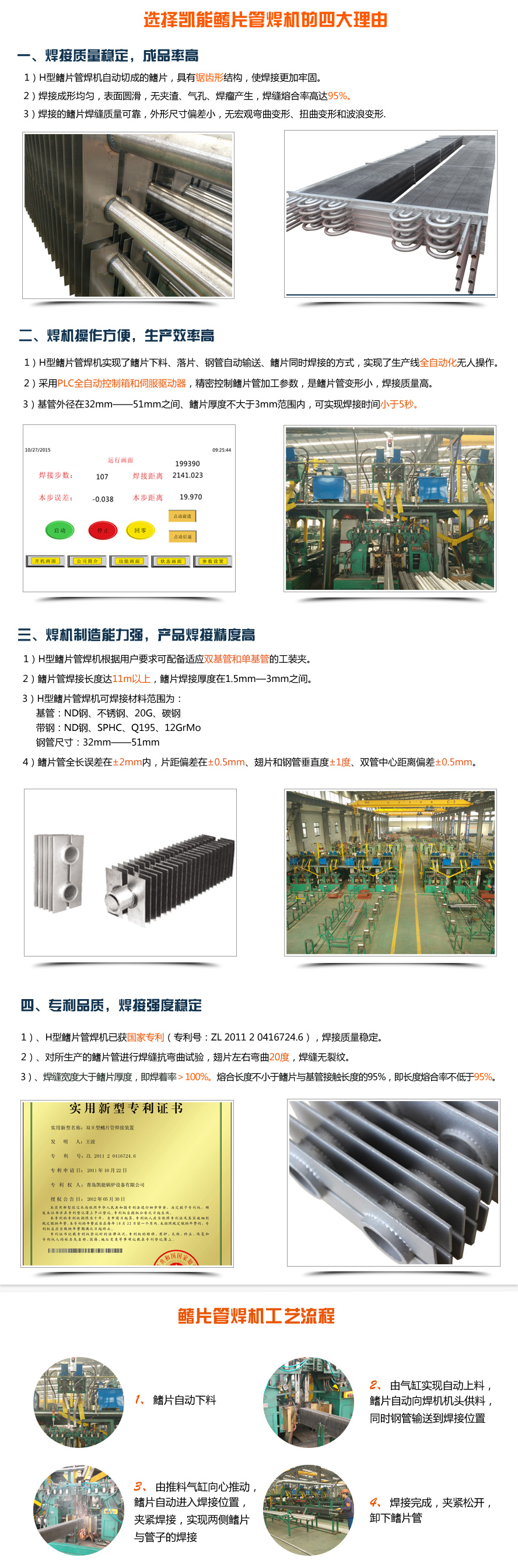 翅片管焊機工作流程